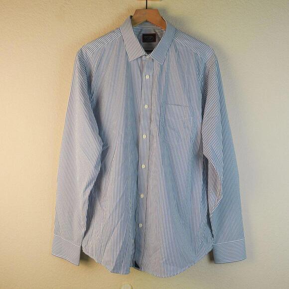 UNTUCKit Shirt Men's XL Blue Striped - Picture 1 of 5